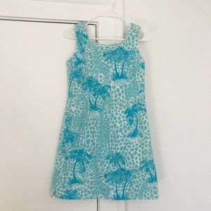 Vintage Lilly Giraffe And Palm Print Shift Dress